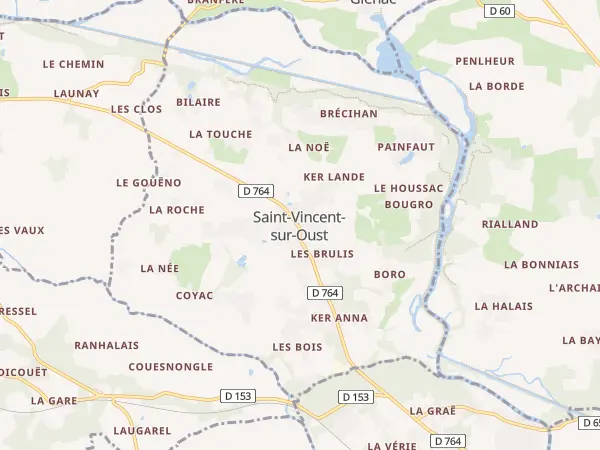 Plan de Saint-Vincent-sur-Oust