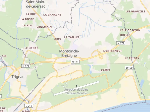 Plan de Montoir-de-Bretagne