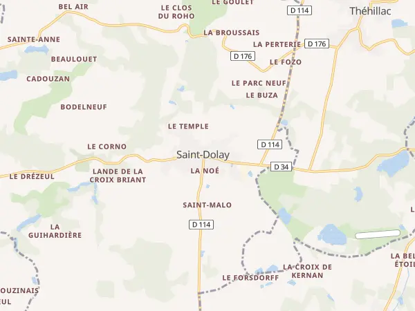 Plan de Saint-Dolay