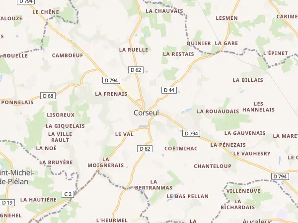 Plan de Corseul