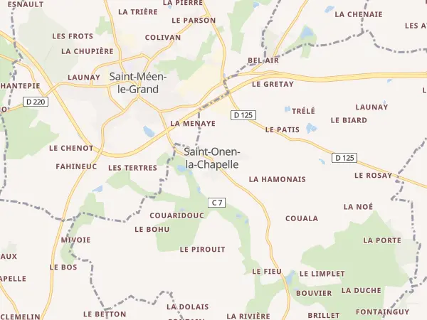 Plan de Saint-Onen-la-Chapelle