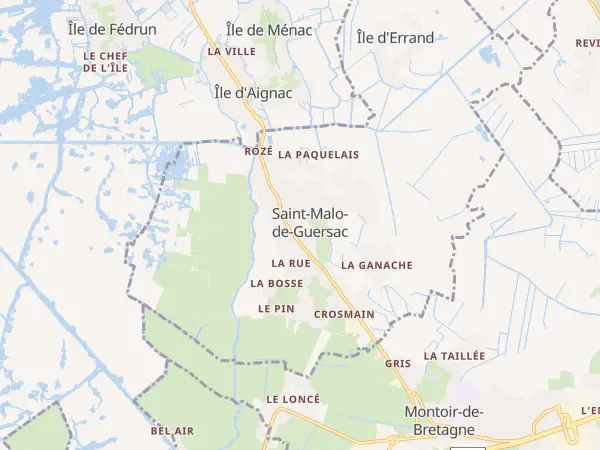 Plan de Saint-Malo-de-Guersac