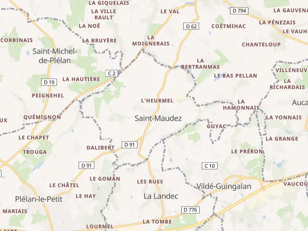 Plan de Saint-Maudez