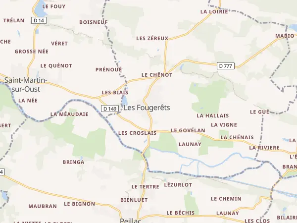 Plan des Fougerêts