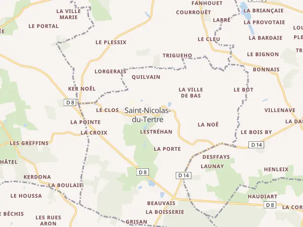Plan de Saint-Nicolas-du-Tertre