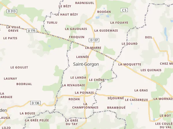 Plan de Saint-Gorgon
