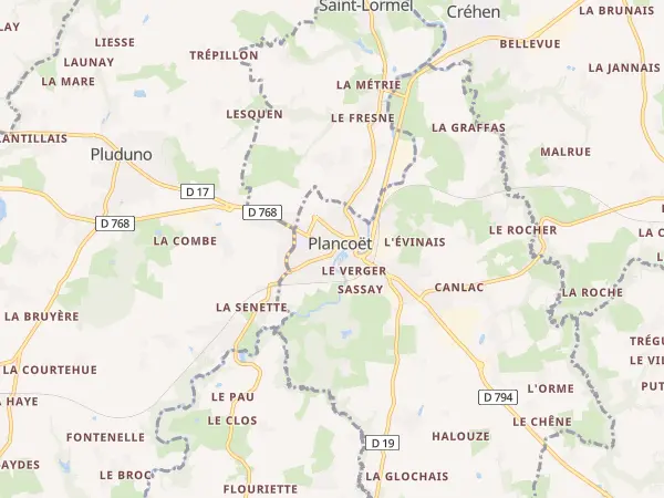 Plan de Plancoët