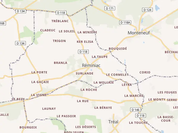 Plan de Réminiac