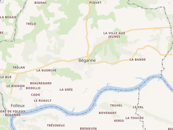 Plan de Béganne