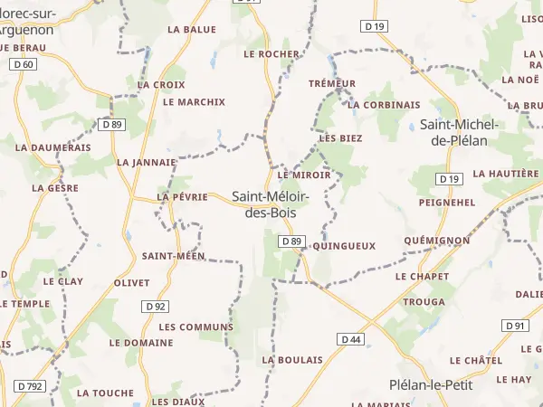Plan de Saint-Méloir-des-Bois
