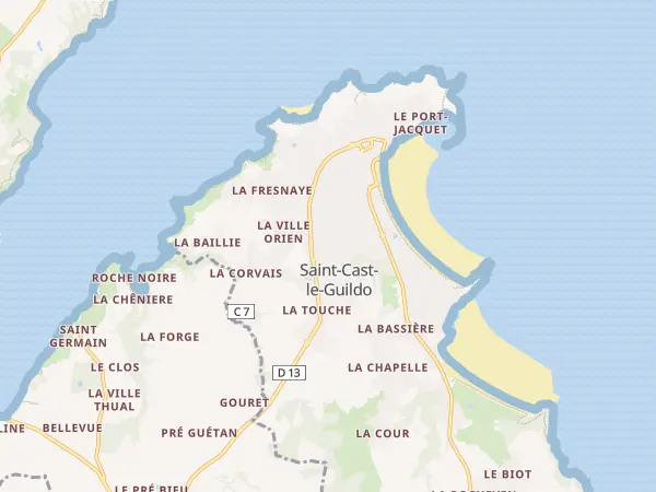 Plan de Saint-Cast-le-Guildo