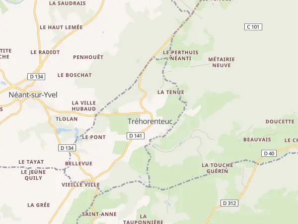 Plan de Tréhorenteuc
