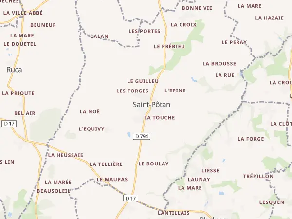 Plan de Saint-Pôtan