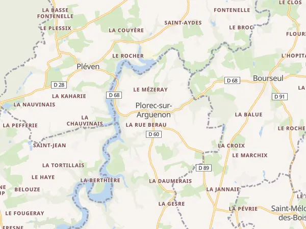 Plan de Plorec-sur-Arguenon