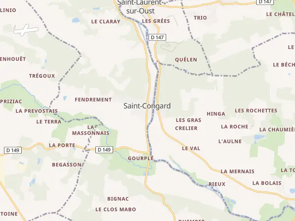 Plan de Saint-Congard
