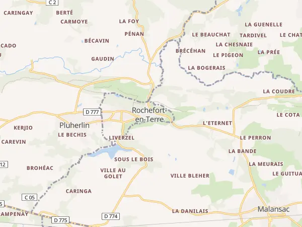 Plan de Rochefort-en-Terre