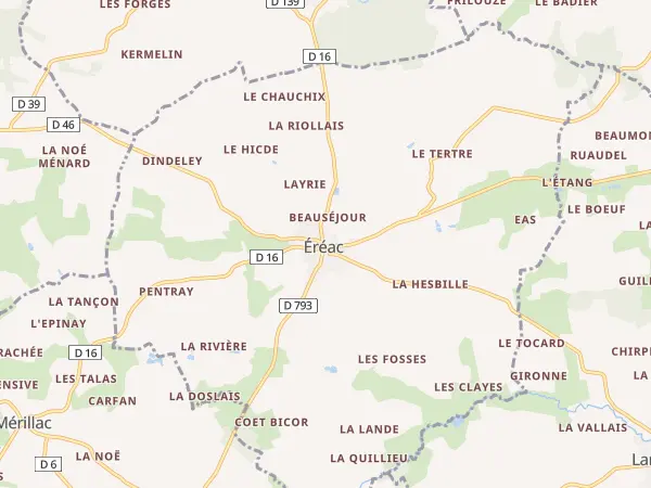 Plan de Éréac