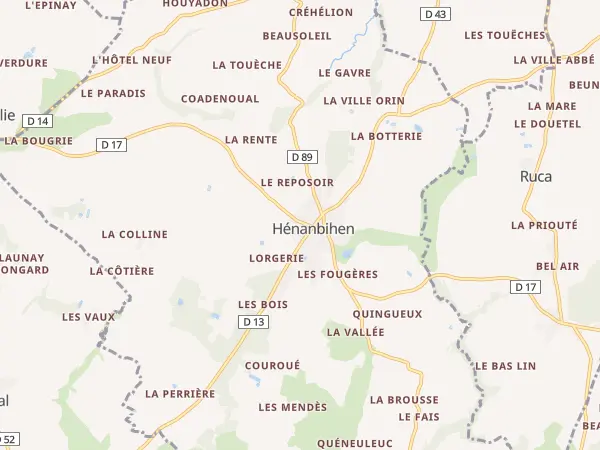 Plan de Hénanbihen