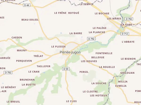 Plan de Plénée-Jugon