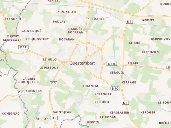 Plan de Questembert