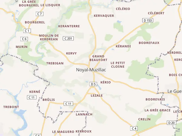 Plan de Noyal-Muzillac