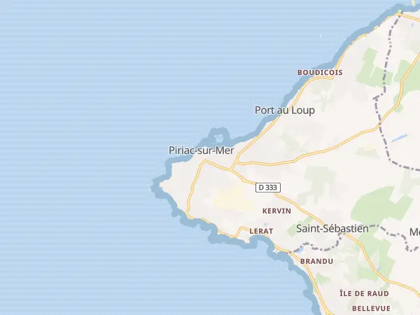 Plan de Piriac-sur-Mer