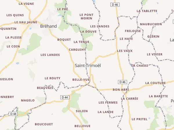 Plan de Saint-Trimoël