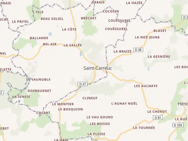 Plan de Saint-Carreuc