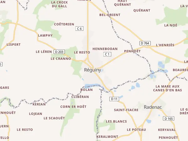 Plan de Réguiny