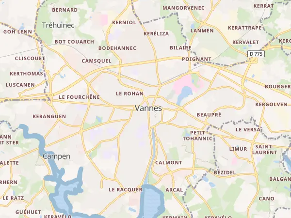 Plan de Vannes