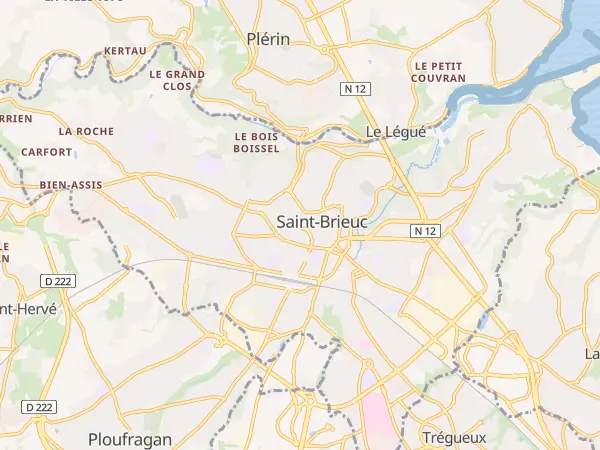 Plan de Saint-Brieuc