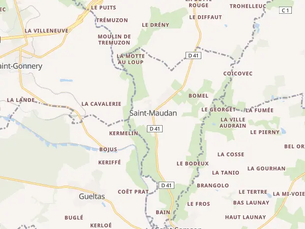 Plan de Saint-Maudan