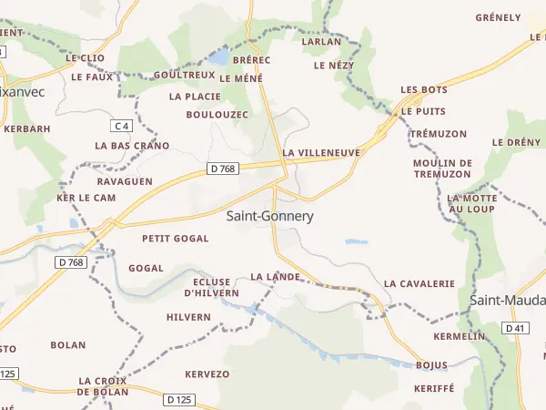 Plan de Saint-Gonnery