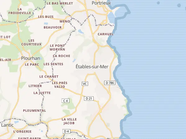 Plan de Binic-Étables-sur-Mer