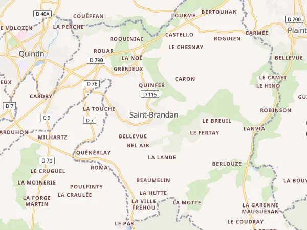 Plan de Saint-Brandan