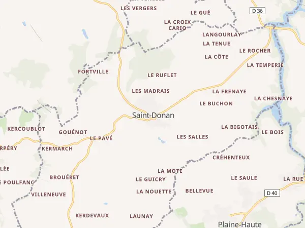 Plan de Saint-Donan