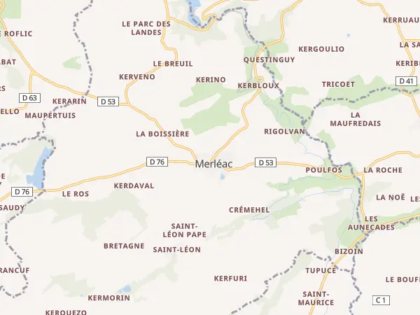 Plan de Merléac