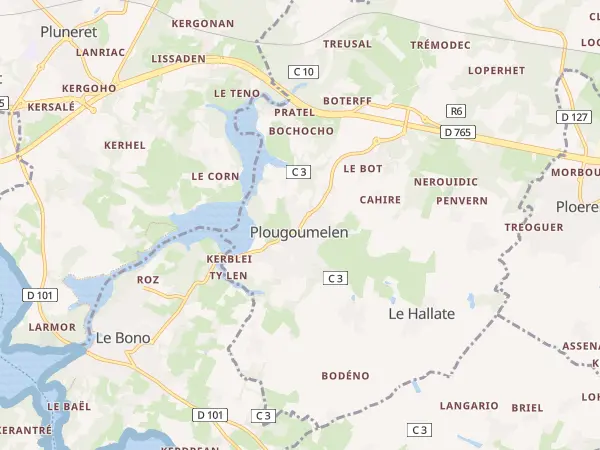 Plan de Plougoumelen