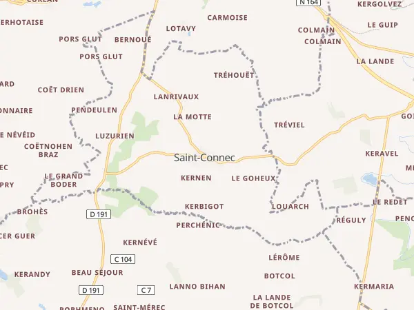 Plan de Saint-Connec