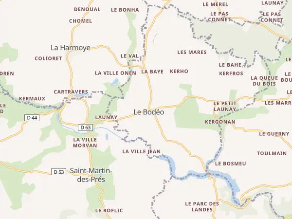 Plan du Bodéo
