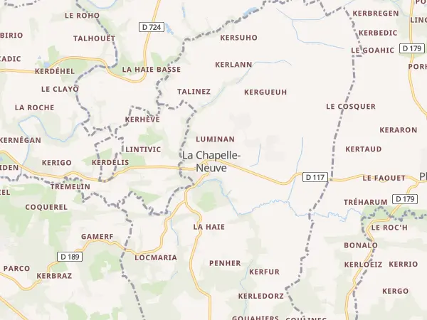 Plan de La Chapelle-Neuve