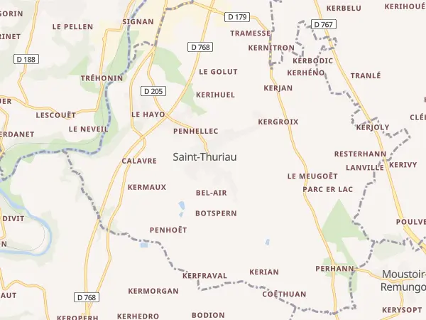 Plan de Saint-Thuriau