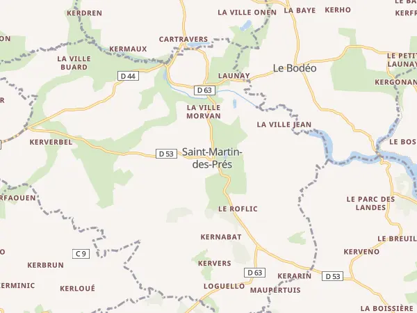 Plan de Saint-Martin-des-Prés