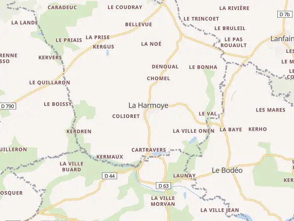 Plan de La Harmoye