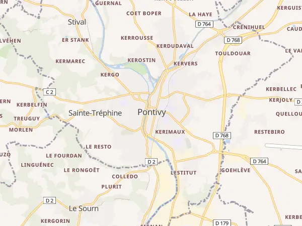 Plan de Pontivy
