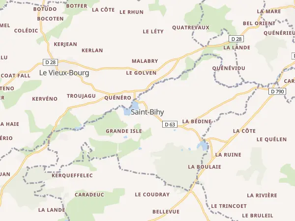 Plan de Saint-Bihy