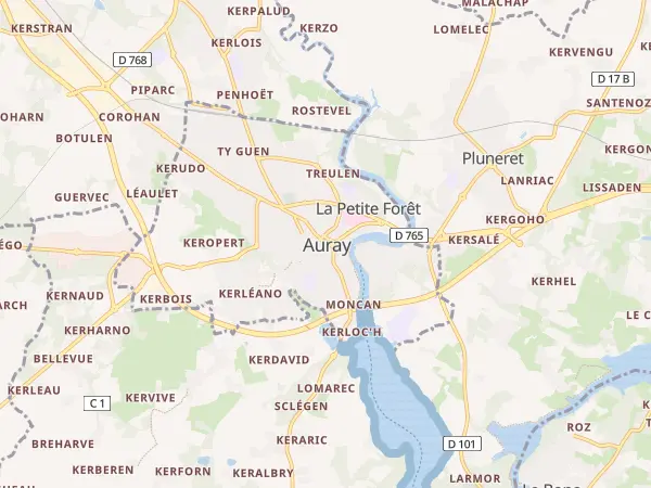 Plan de Auray