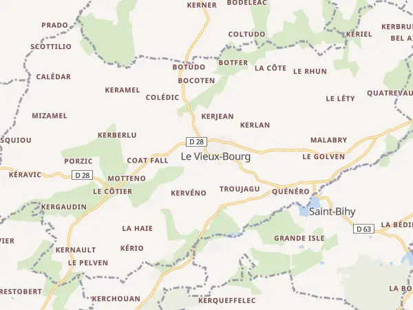 Plan du Vieux-Bourg