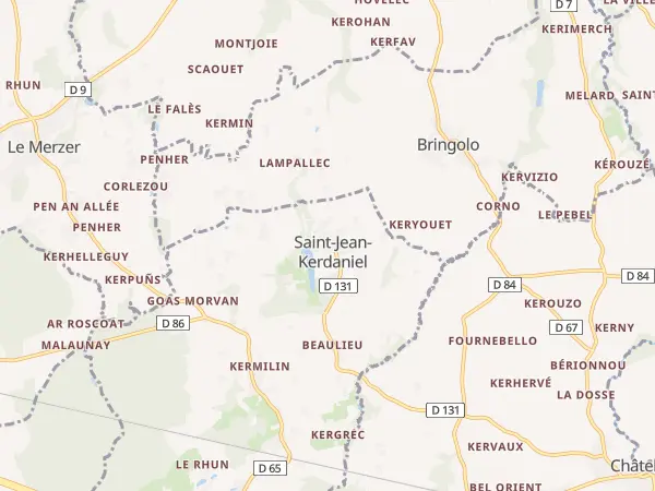 Plan de Saint-Jean-Kerdaniel