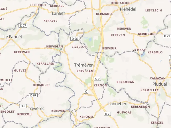 Plan de Tréméven